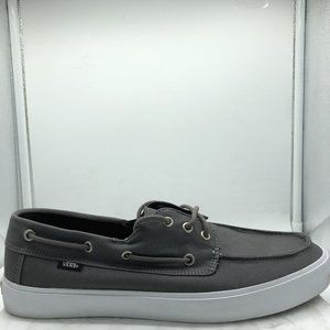 VANS Surf Sliders Mens Size 13 Gray Boat Lace Up Shoes Sneakers
